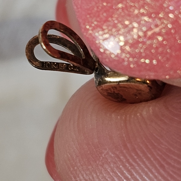 Vintage 14k Gold Plated CZ Stud Earrings And Rabbit Ear Pendant - Picture 6 of 7